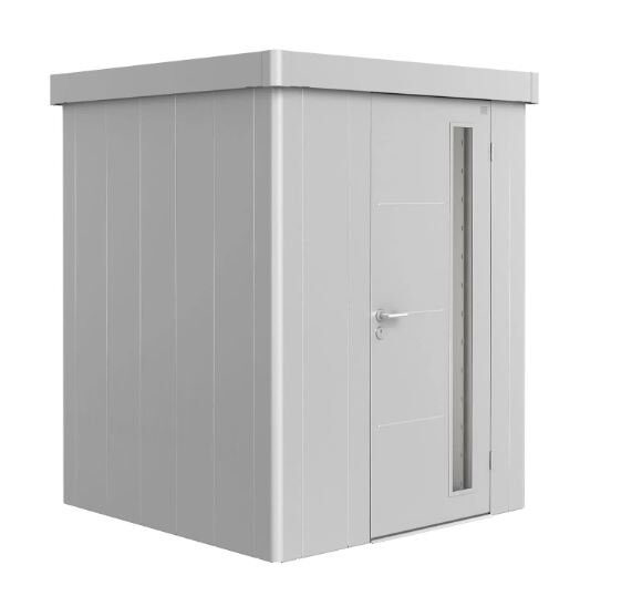 Biohort Berging Neo 1A 180×180 Zilver Metallic – grijs