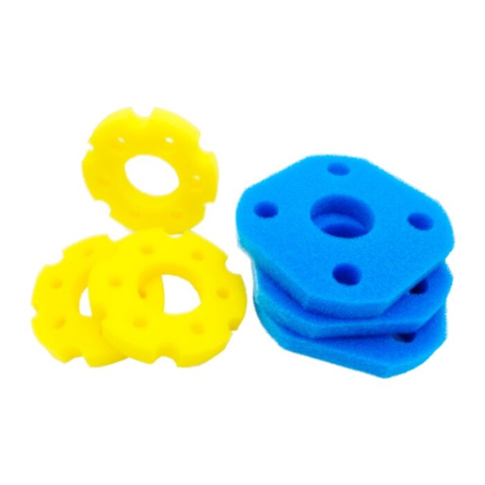 Ubbink Filtermatten BioPressure 10000/18000 6x, 3x blauw 25ppi en 3x geel 30ppi