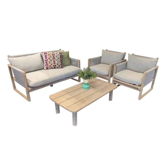 Buitengewoon de boet Baker Sofa Loungeset 4-zits – beige;bruin;grijs