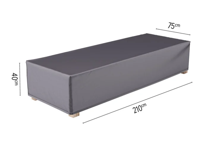 Aerocover Ligbedhoes 210 x 75 x 40 cm - grijs