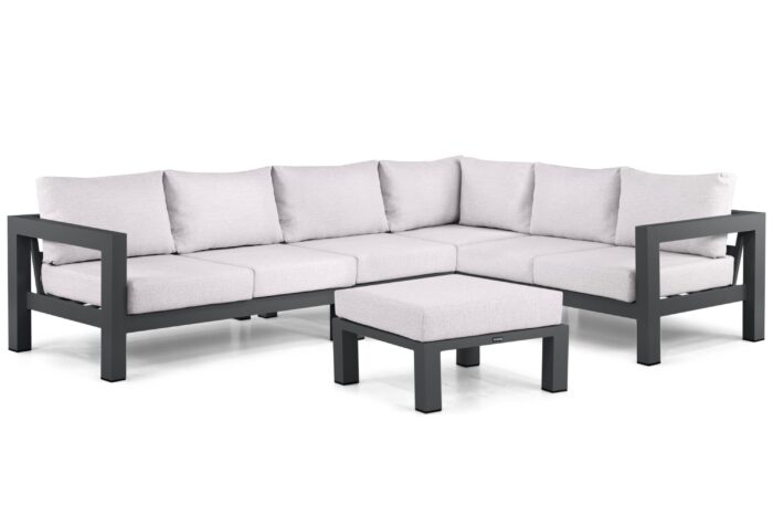 Lifestyle Garden Furniture Luca hoek loungeset 5-delig – Grijs-antraciet
