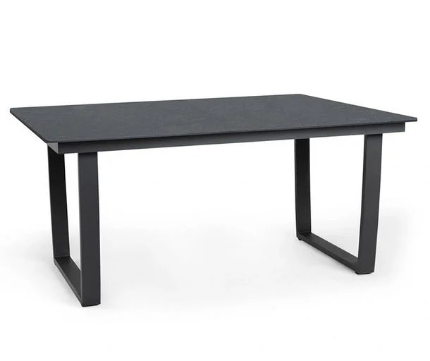 Tierra outdoor Celino tafel eikengrijs 240x100 wit frame Tierra - grijs