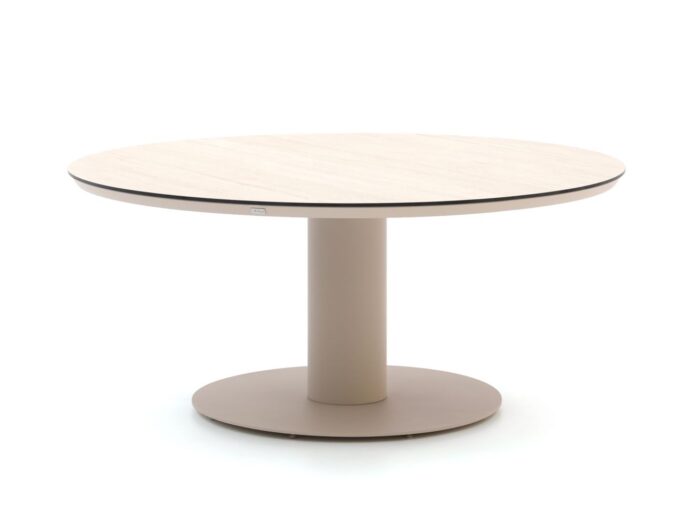 Bellagio tuinmeubelen Bellagio La Fonte low dining tuintafel ø 150cm Laagste prijsgarantie! – Taupe