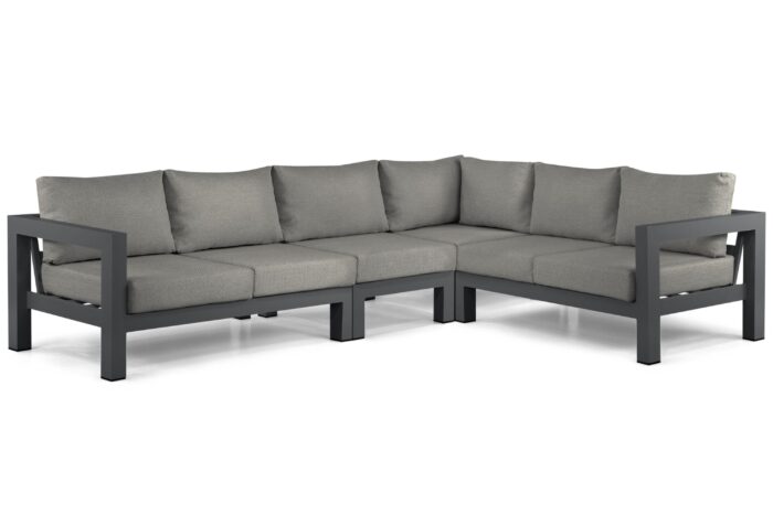 Lifestyle Garden Furniture Luca hoek loungeset 4-delig – Grijs-antraciet