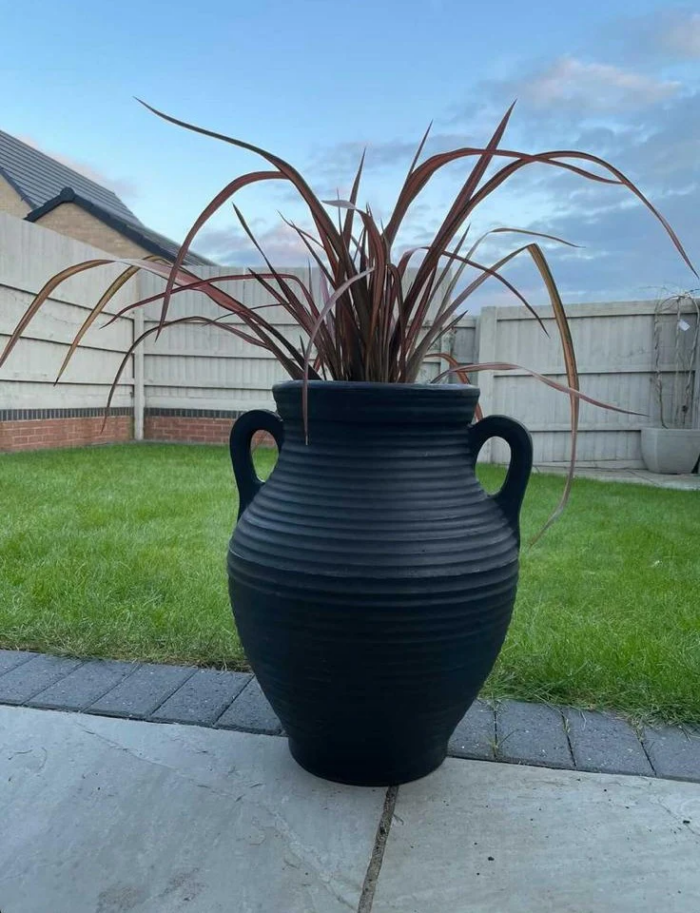 Prestige Atheens zwarte 35L plantenbak bloempot – zwart
