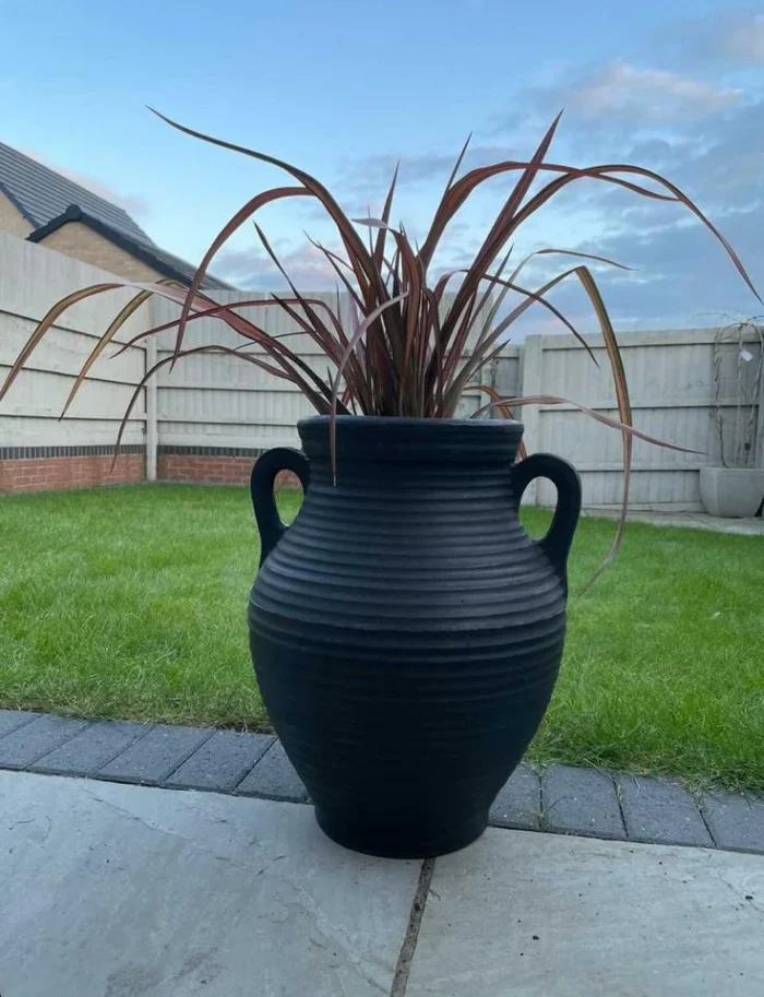 Prestige Atheens zwarte 35L plantenbak bloempot - zwart