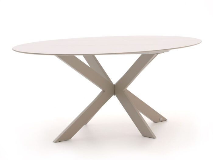 Bellagio tuinmeubelen Furato ellips dining tuintafel 200x110cm – Taupe