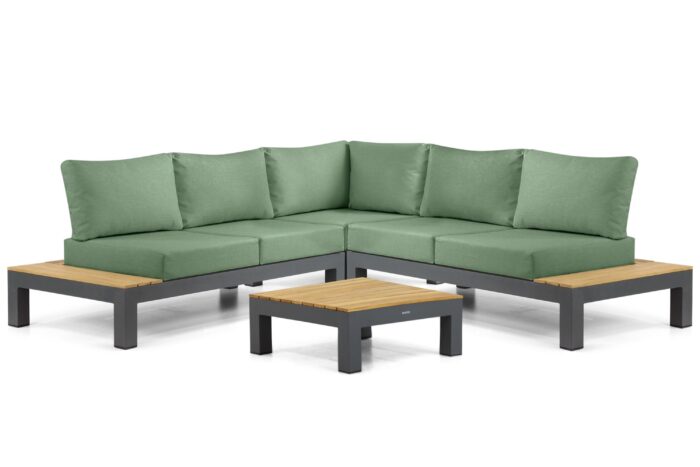Lifestyle Garden Furniture Vittoria hoek loungeset 4-delig – Grijs-antraciet