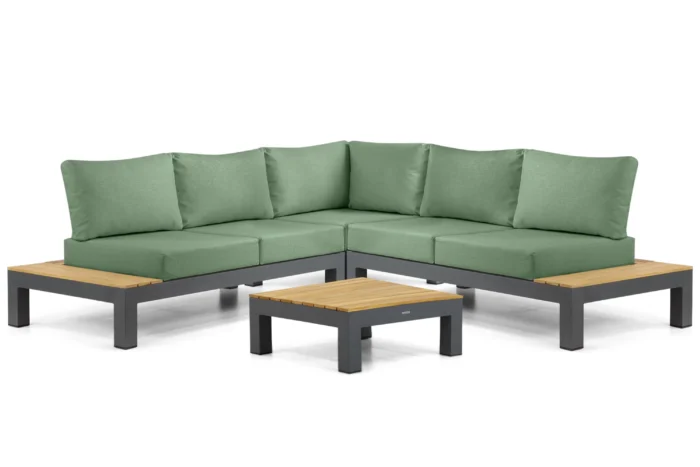 Lifestyle Garden Furniture Vittoria hoek loungeset 4-delig - Grijs-antraciet