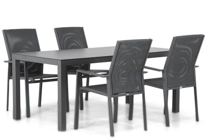 Presto Ricadi/Madras 180 cm dining tuinset 5-delig – Grijs-antraciet