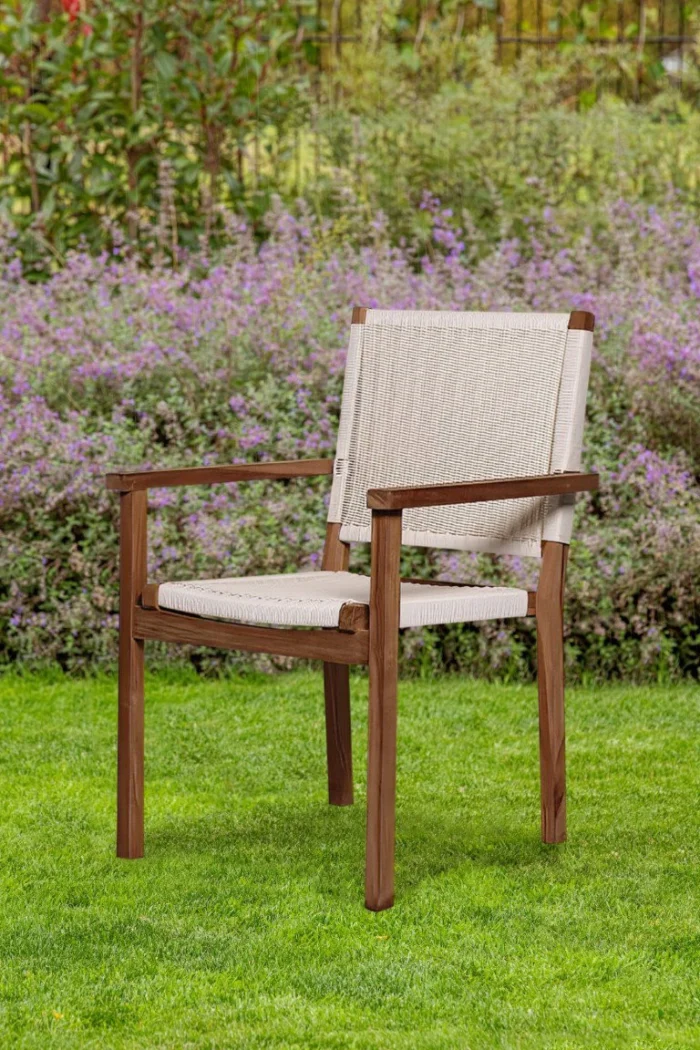 Tuindeco Teak tuinstoel Riau (set van 2 stoelen) - hout
