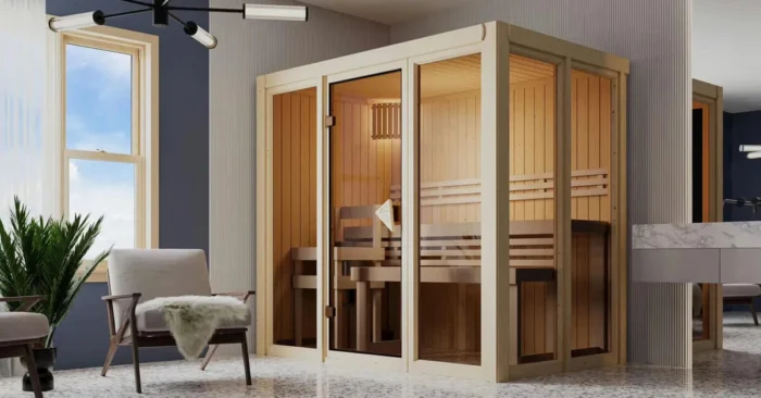 Karibu | Irava 3 Sauna | Kachel 3,6 kW Geïntegreerde Bediening