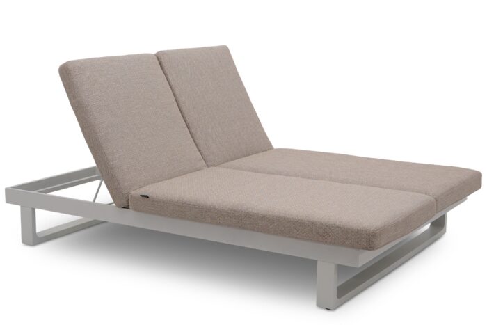 Lifestyle Garden Furniture Massimo ligbed met kussen wit/sandy