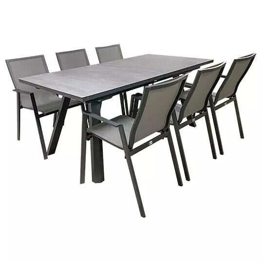 Trestino Goya Diningset 6 p. – grijs