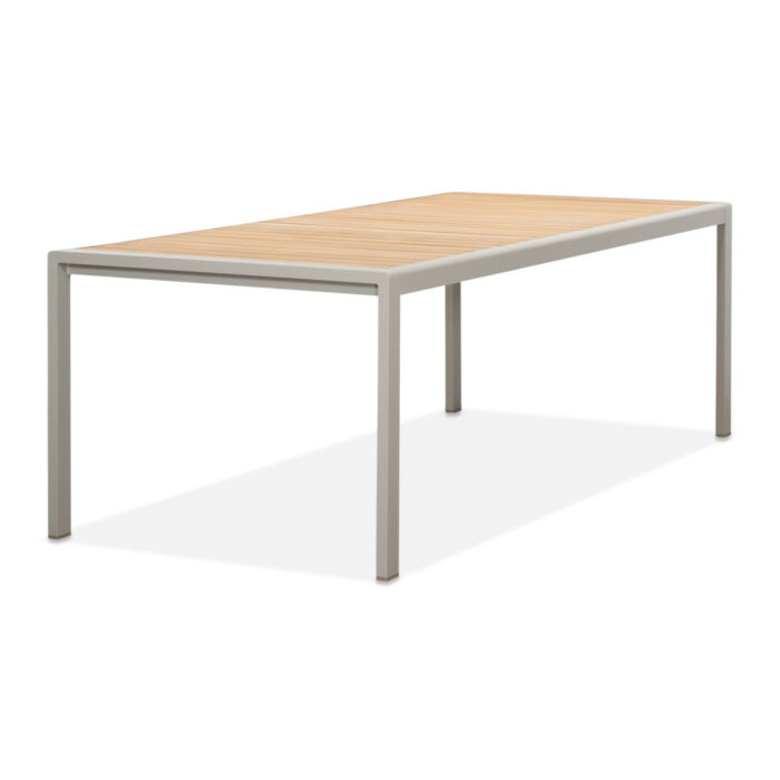LUX outdoor living Annecy dining tuintafel 6 personen | teakhout + aluminium | Natural Teak/beige | 227cm