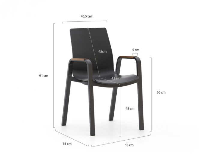 Hartman tuinmeubelen Hartman Flow/Sophie Studio ø128cm dining tuinset 5-delig Laagste prijsgarantie! – Grijs