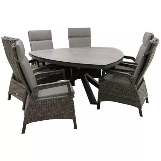 Buitengewoon de boet Paruguay Girizia Diningset – tweekleurig