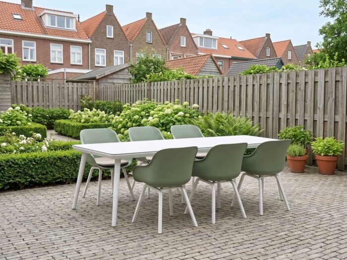 Hartman tuinmeubelen Le Soleil Element/Sophie Studio 240cm dining tuinset 7-delig – Groen