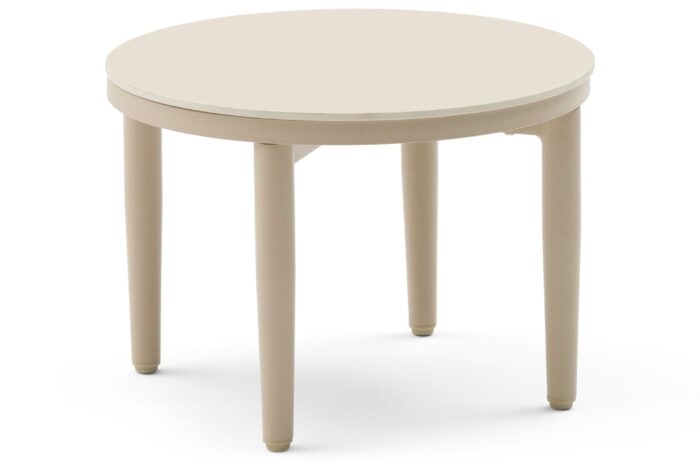 Coco Ibiza loungetafel ø 50 cm – Taupe-naturel-bruin