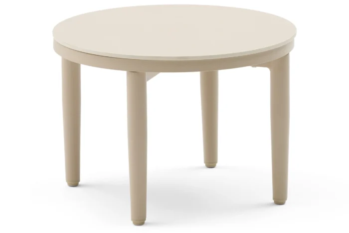 Coco Ibiza loungetafel ø 50 cm - Taupe-naturel-bruin