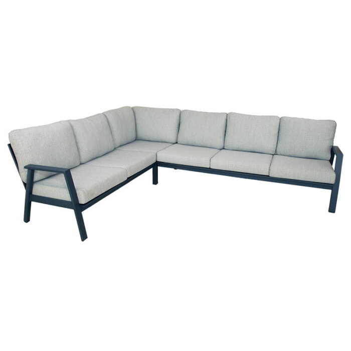 Oosterik home Morrison dining hoekset midnight grey – grijs