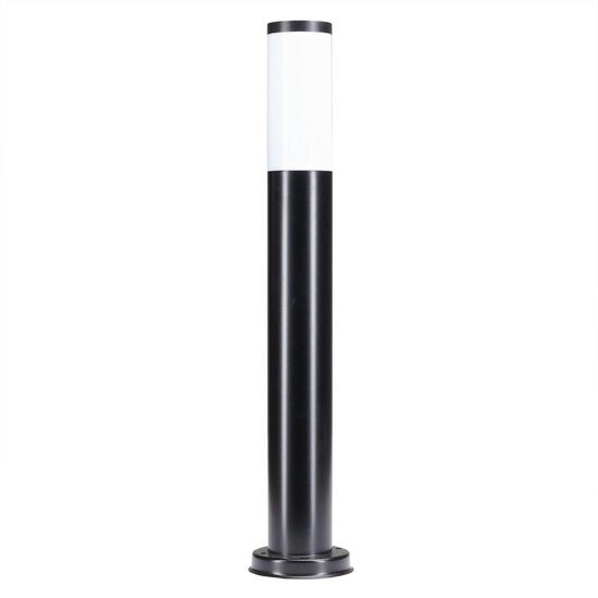 Ks verlichting 240v sokkellamp lech 2 rvs h65 cm zw K.S. Verlichting