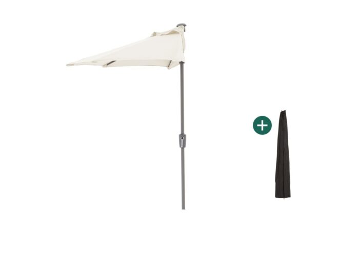 Shadowline balkonparasol 255x135cm Laagste prijsgarantie! – Wit