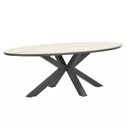 Garden impressions Edison Tuintafel 280×140 cm – tweekleurig