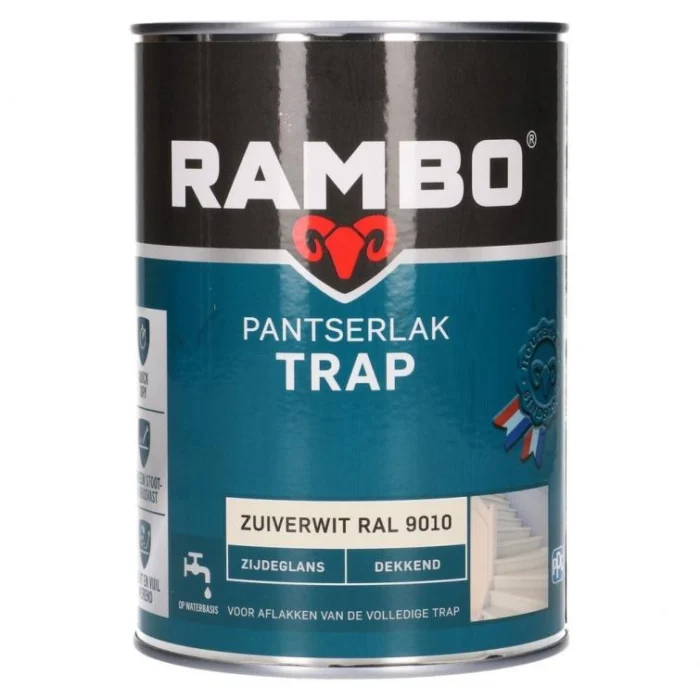 Rambo Pantserlak trap dek zg 9010 1,25l - wit