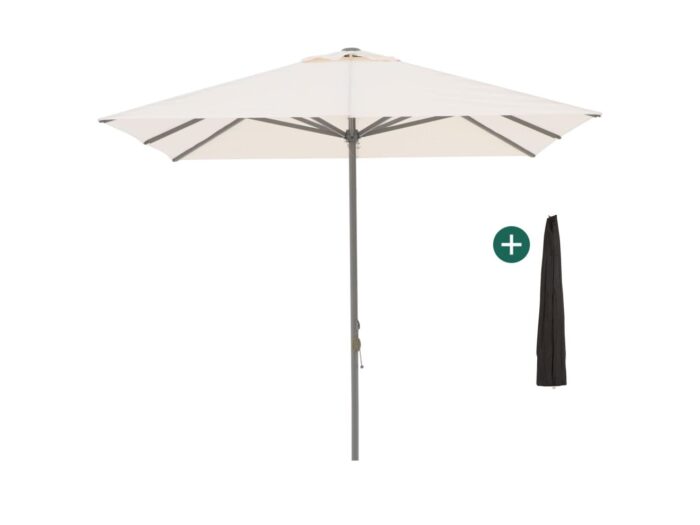 Shadowline Cuba parasol 300x300cm Laagste prijsgarantie! – Wit