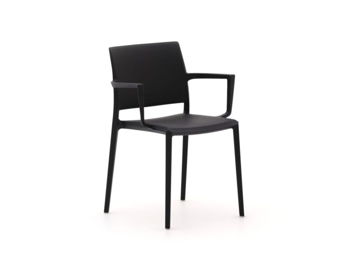 Forza Furniture Forza Sile dining tuinstoel stapelbaar Laagste prijsgarantie! – Zwart
