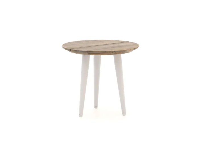 ROUGH Furniture ROUGH-K bijzet tuintafel ø 50cm - Wit