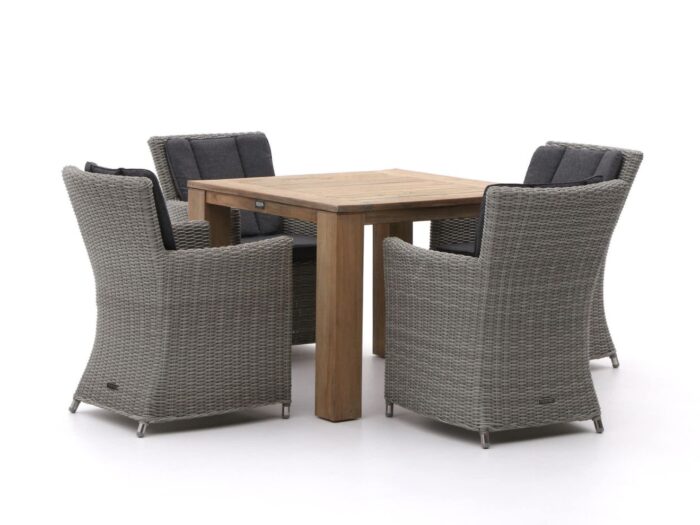 Intenso Furniture Intenso Adriano/ROUGH-X 100cm dining tuinset 5-delig Laagste prijsgarantie! – Bruin