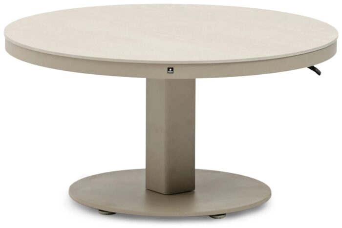 Coco Tivano in hoogte verstelbare tuintafel 90 cm – Zand/Beige