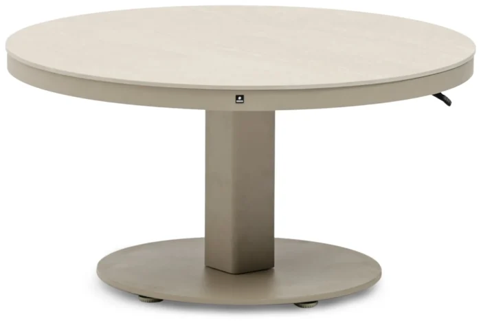 Coco Tivano in hoogte verstelbare tuintafel 90 cm - Zand/Beige