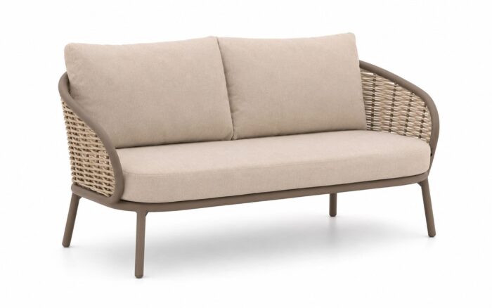 Apple Bee Pine Key lounge tuinbank 2-zits – Taupe-naturel-bruin