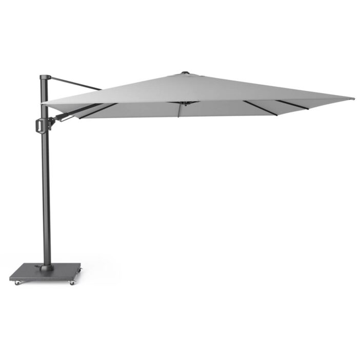 Platinum Challenger T² zweefparasol | 300x300cm | Light Grey – Lichtgrijs