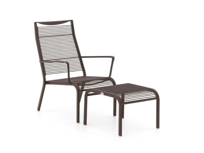 Apple Bee Hawaii lounge tuinstoel stapelbaar met voetenbank Laagste prijsgarantie! – Taupe