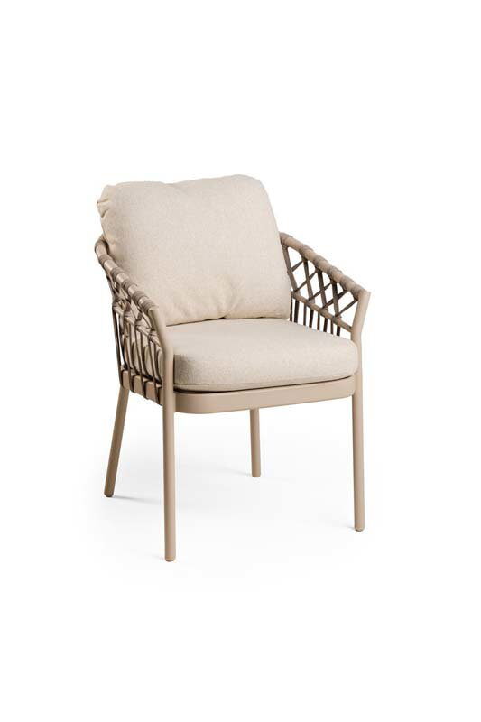 Tierra outdoor Nevada dining stoel champagne