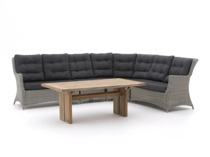 Intenso Furniture Milano/ROUGH-L dining loungeset 5-delig - Grijs
