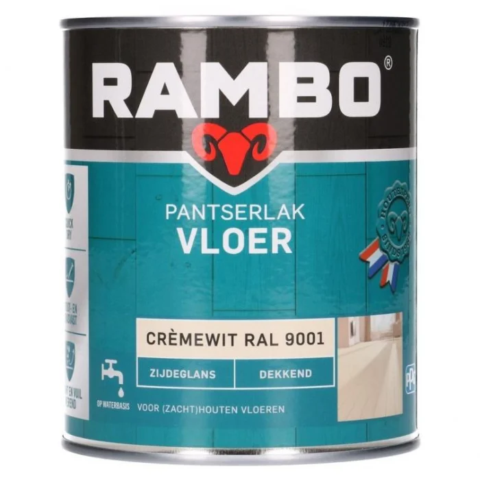 Rambo Pantserlak vloer dek zg 9001 0,75l - beige