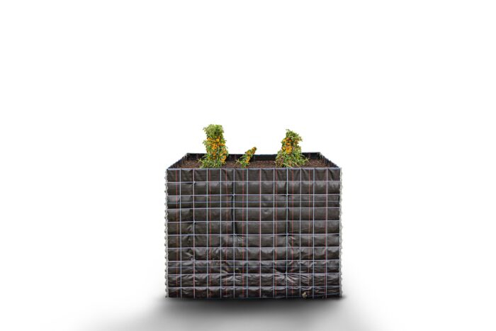 Gabiona Deutschland Rechthoekig verhoogd bed zonder stenen Lengte: 130 cm Hoogte: 100 cm Diepte: 60 cm Maaswijdte: 10 x 10 cm