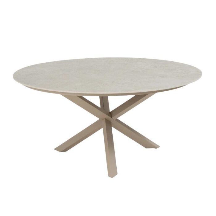 4so Prado Sabbia Panna Diningtafel Latte dia160 cm