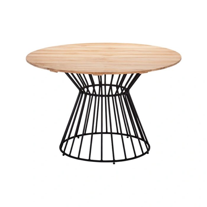 Own Corina Tuintafel diameter 120 cm – bruin;zwart