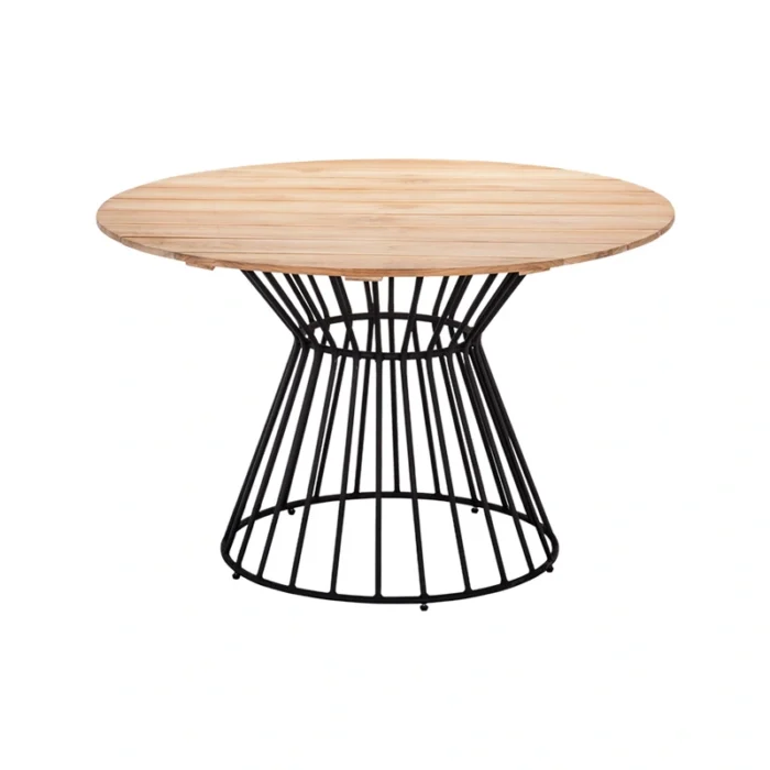 Own Corina Tuintafel diameter 120 cm - bruin;zwart