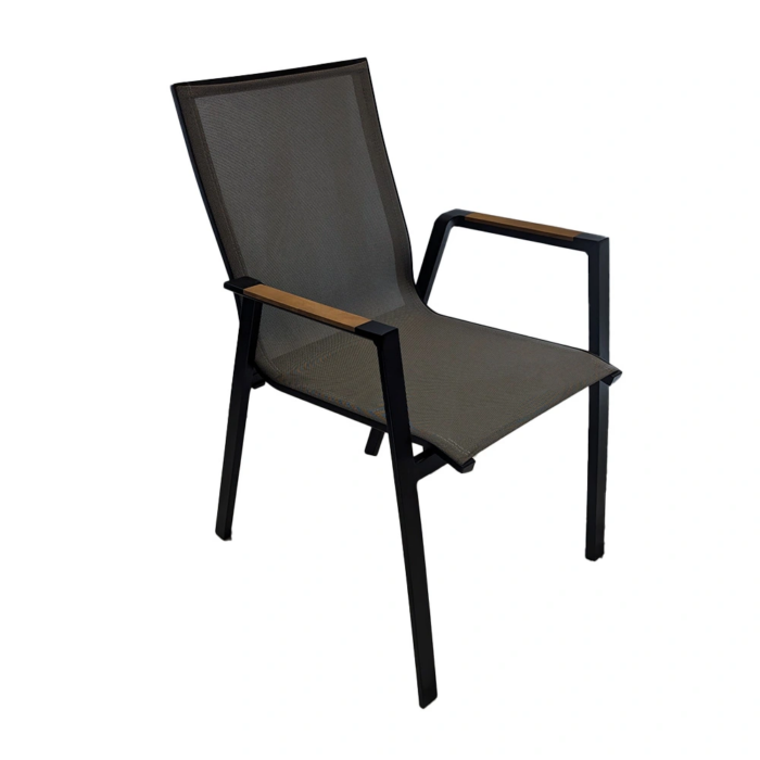 Trestino Altona Tuinstoel Black – zwart