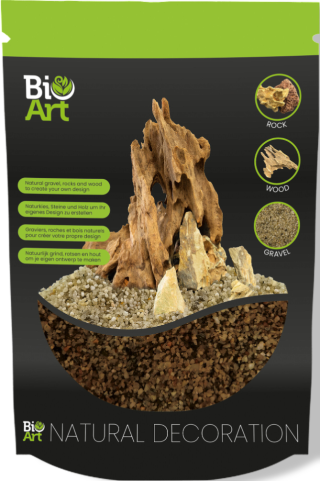 Aquadistri Gravel bruin 800 gram BioArt