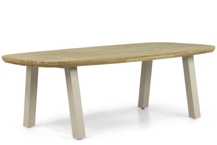 Lifestyle Garden Furniture Falcon/Glasgow dining tuintafel 240 x 120 cm – Taupe-naturel-bruin