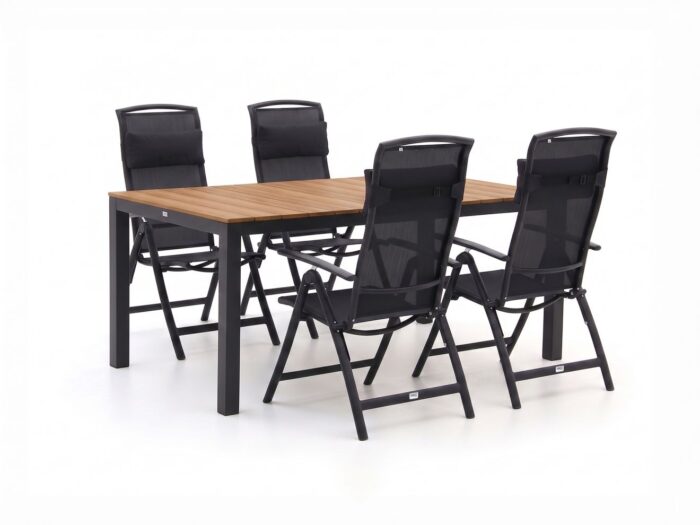 Forza Furniture Forza Capri/Fidenza 160cm dining tuinset 5-delig verstelbaar Laagste prijsgarantie!