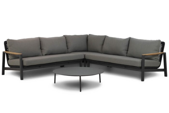 Coco Ralph/Pacific 100 cm hoek loungeset 4-delig – Grijs-antraciet